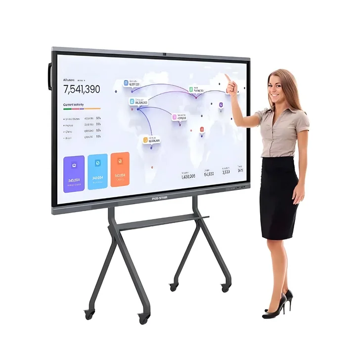 Pantalla interactiva táctil 86" 4K (con rack)